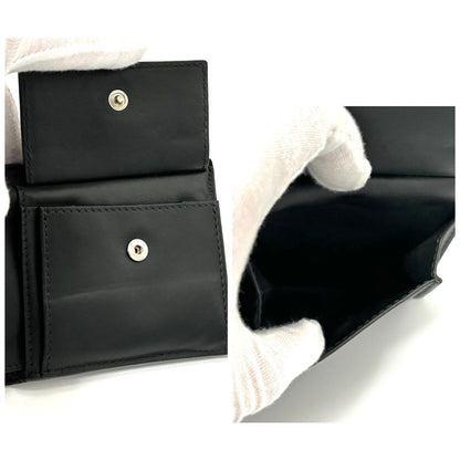 Bottega Veneta Cassette Intrecciato Black Fold Wallet — view 5
