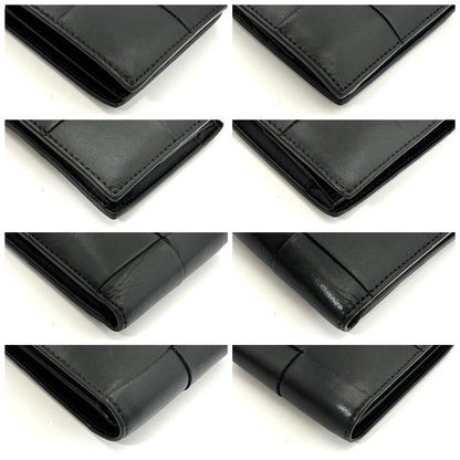 Bottega Veneta Cassette Intrecciato Black Fold Wallet — view 8