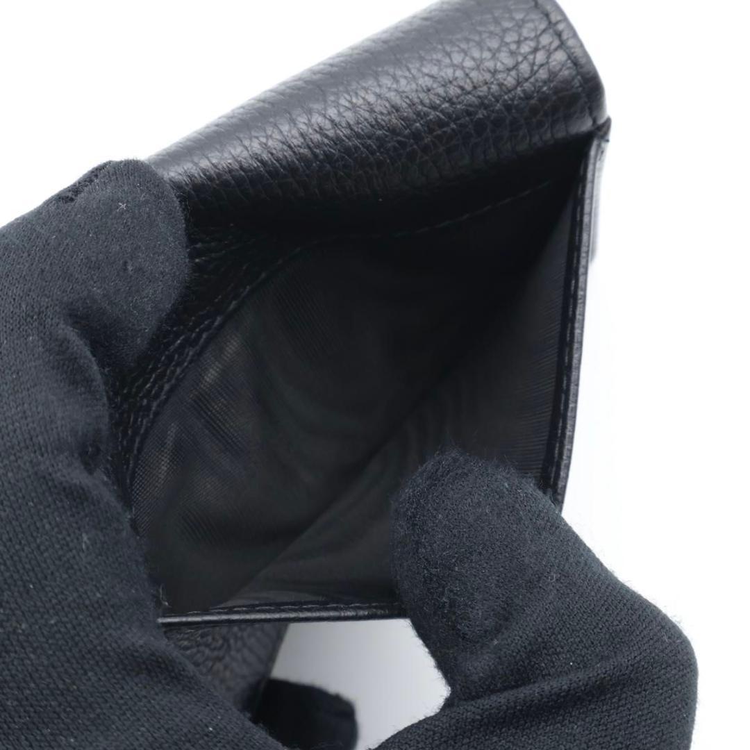 Prada Card Case Metal Logo Black Business Holder — view 6