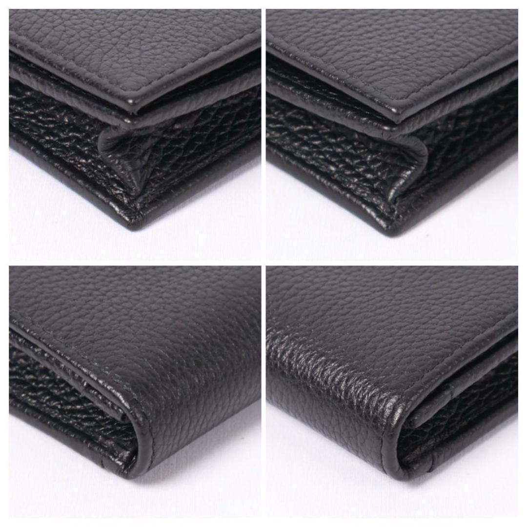 Prada Card Case Metal Logo Black Business Holder — view 8