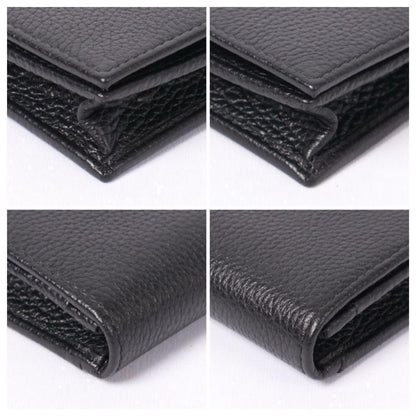 Prada Card Case Metal Logo Black Business Holder — view 8