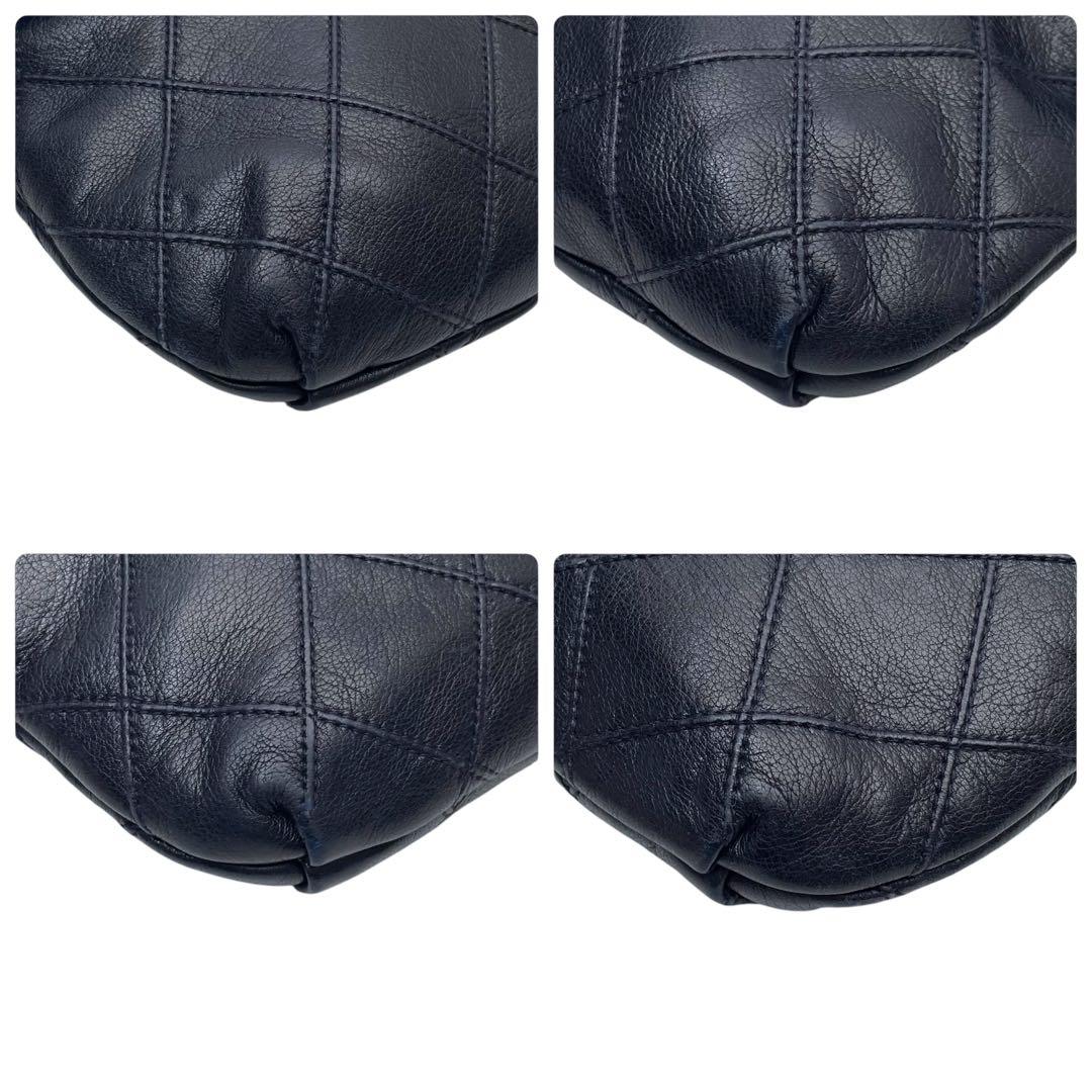 Chanel Bicolor Quilted Lambskin Waist Belt Bag Navy — view 6