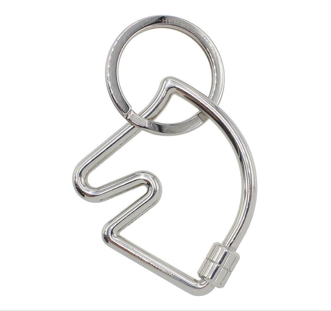Hermes Key Holder Cheval Bag Charm Key Ring — view 2