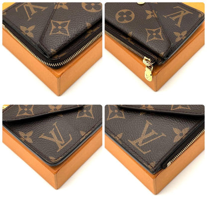 Louis Vuitton Monogram Card Holder Recto Verso Key Case Coin Purse