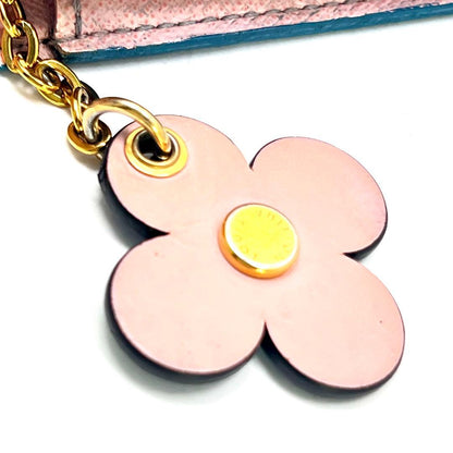 Louis Vuitton Monogram Portefeuille Emily Flower Charm Blue Wallet — view 2