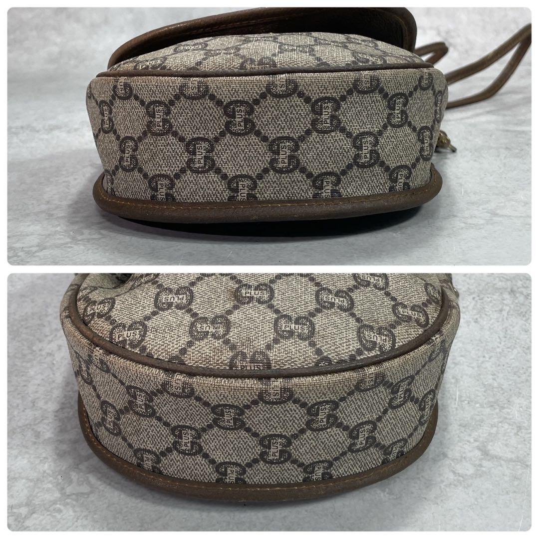 Gucci GG Shoulder Bag Brown Beige Leather — view 8