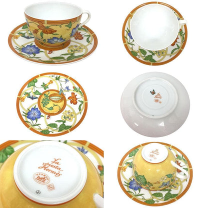 Hermes Set Of 2 Cups And Saucers Siesta Toucan Aq11751