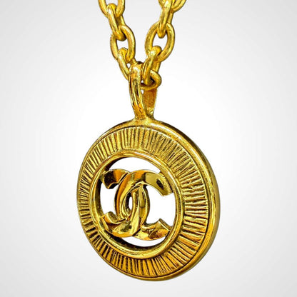 Chanel Cocomark Gold Necklace J_096