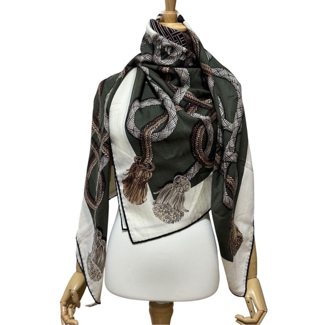 Hermes Carre Geant 140 Palfroi Casisir Shawl Horse Scarf