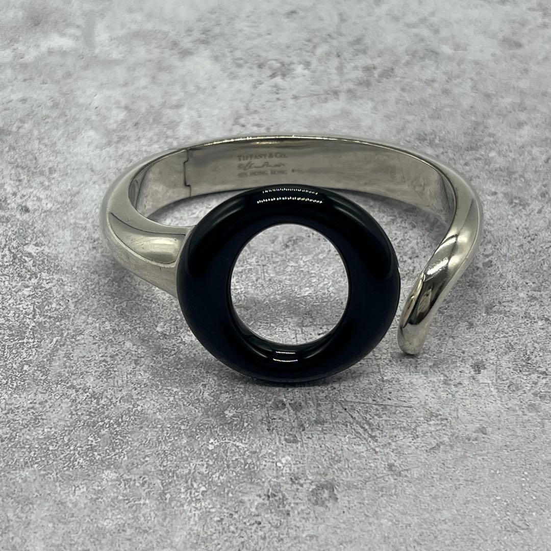 Tiffany & Co Elsa Peretti Seviana Bangle Black Jade Bracelet