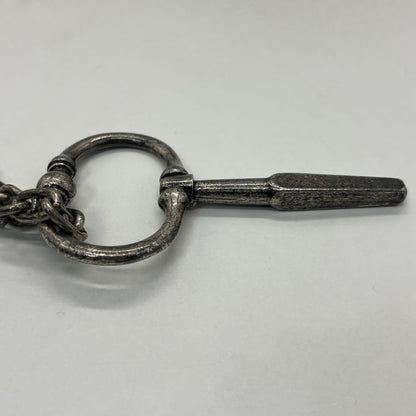 Saint Laurent Yves Key Motif Anchor Chain Necklace Metal