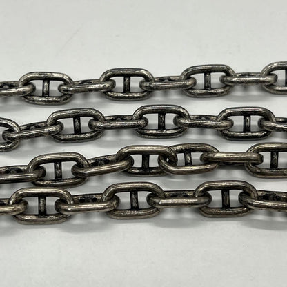 Saint Laurent Yves Key Motif Anchor Chain Necklace Metal