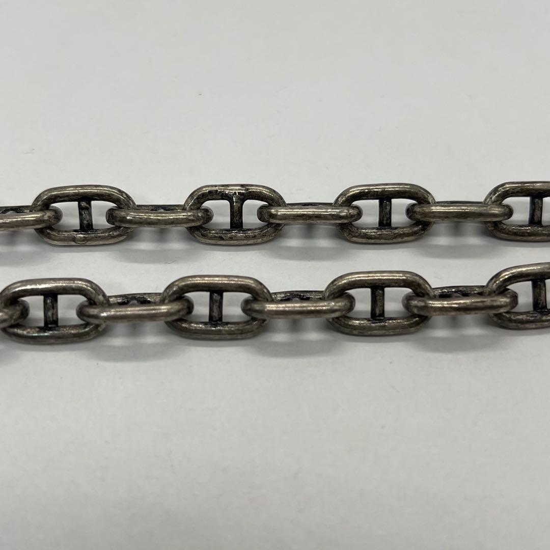 Saint Laurent Yves Key Motif Anchor Chain Necklace Metal
