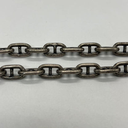 Saint Laurent Yves Key Motif Anchor Chain Necklace Metal