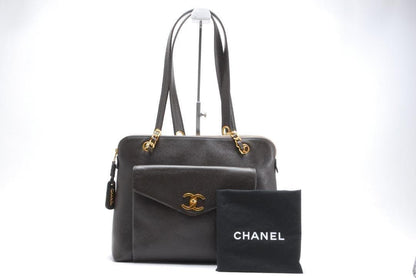 Chanel Turnlock Shoulder Bag Caviar Leather — view 2