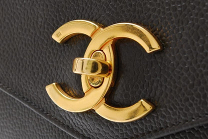 Chanel Turnlock Shoulder Bag Caviar Leather — view 9
