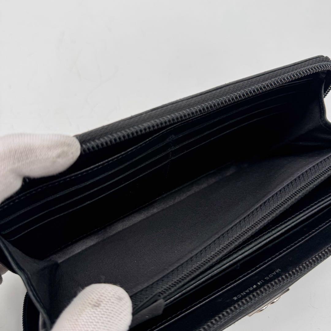 Chanel Boy Zip Around Wallet Black CC Logo — view 7
