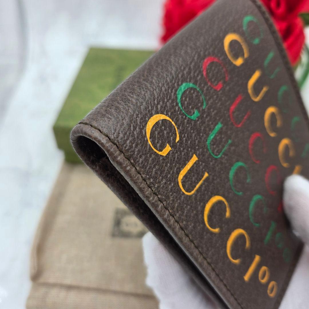 Gucci Bifold Wallet Anniversary Brown — view 4