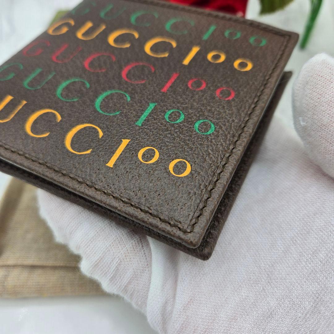 Gucci Bifold Wallet Anniversary Brown — view 5