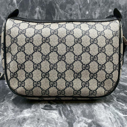 Gucci GG Sherry Line Shoulder Bag Navy Logo — view 3