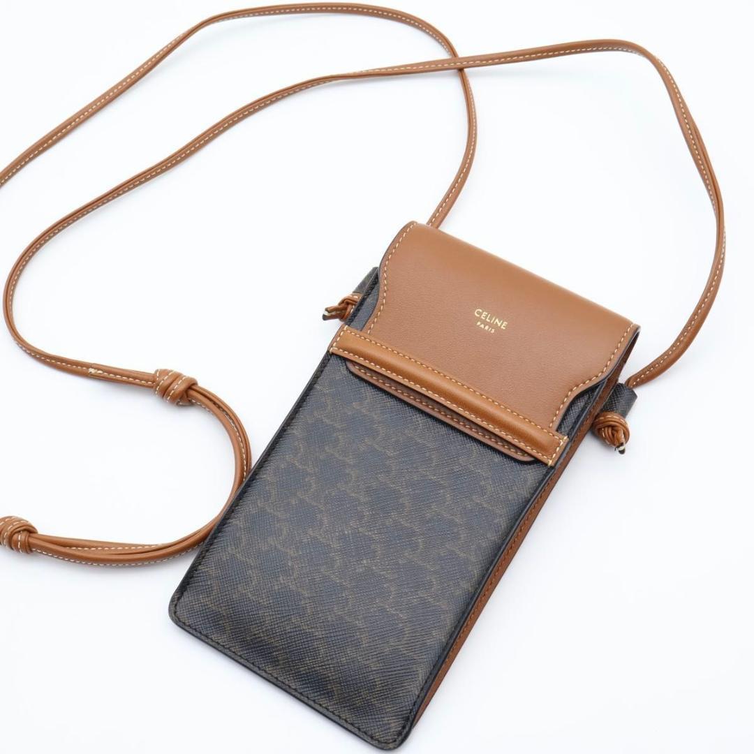 Celine Phone Pouch Triomphe Smartphone Shoulder — view 2
