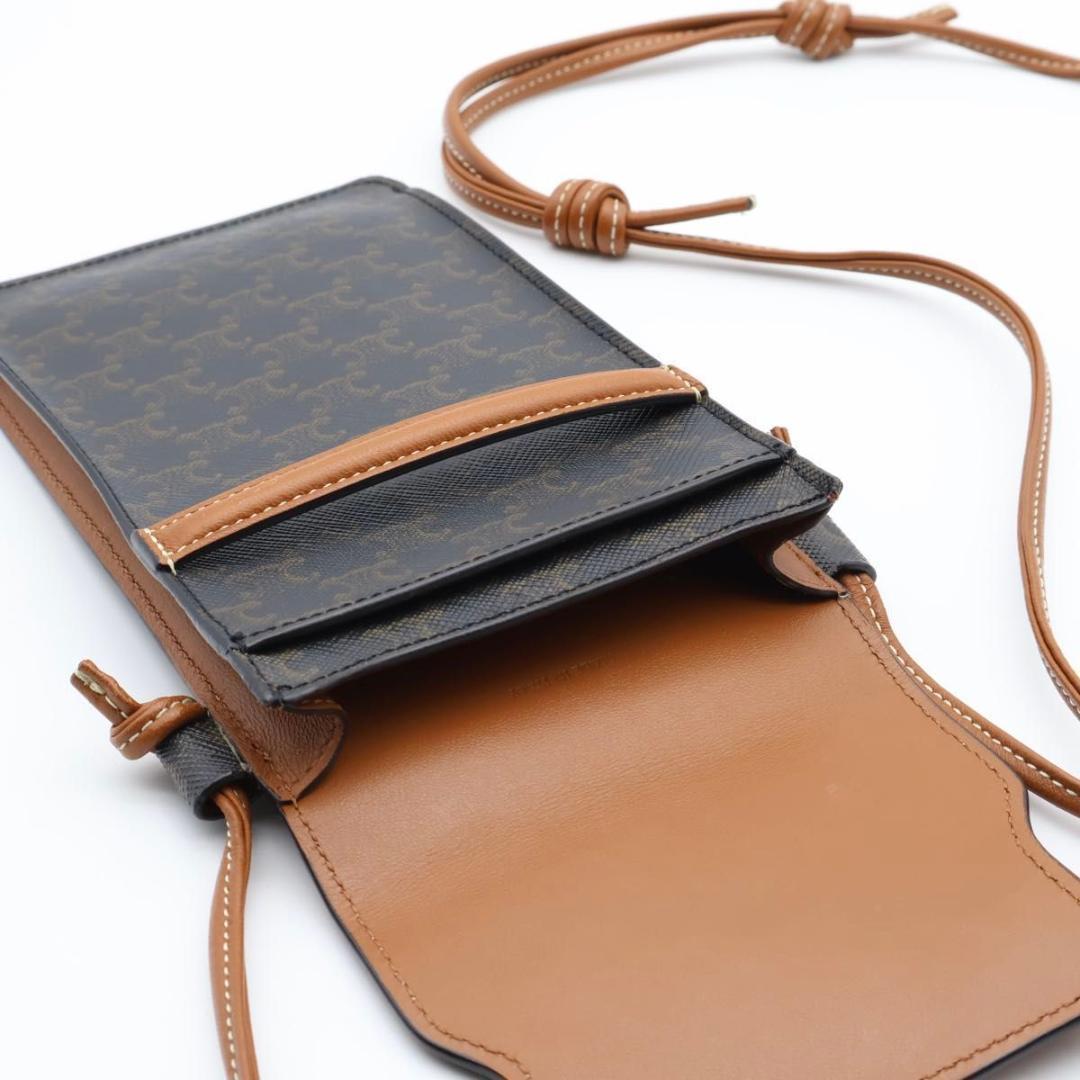Celine Phone Pouch Triomphe Smartphone Shoulder — view 3