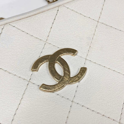 Chanel CC Logo Quilted 2-Way Shoulder Bag — view 9