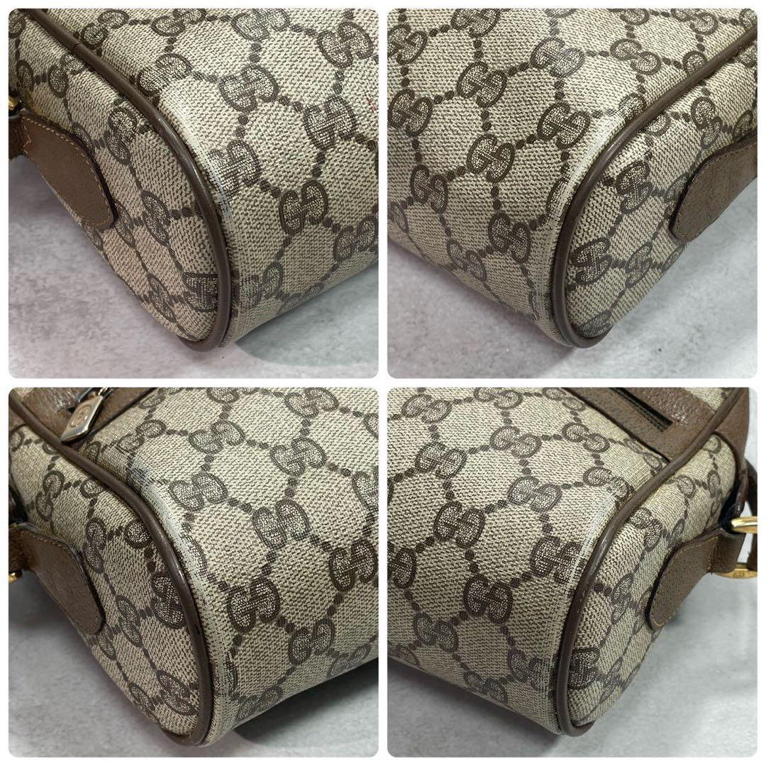 Gucci GG Sherry Line Shoulder Bag Brown Leather Logo — view 9