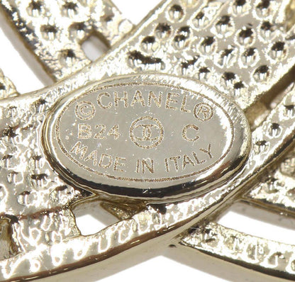 Unused Chanel Star Faux Pearl and Rhinestone Brooch