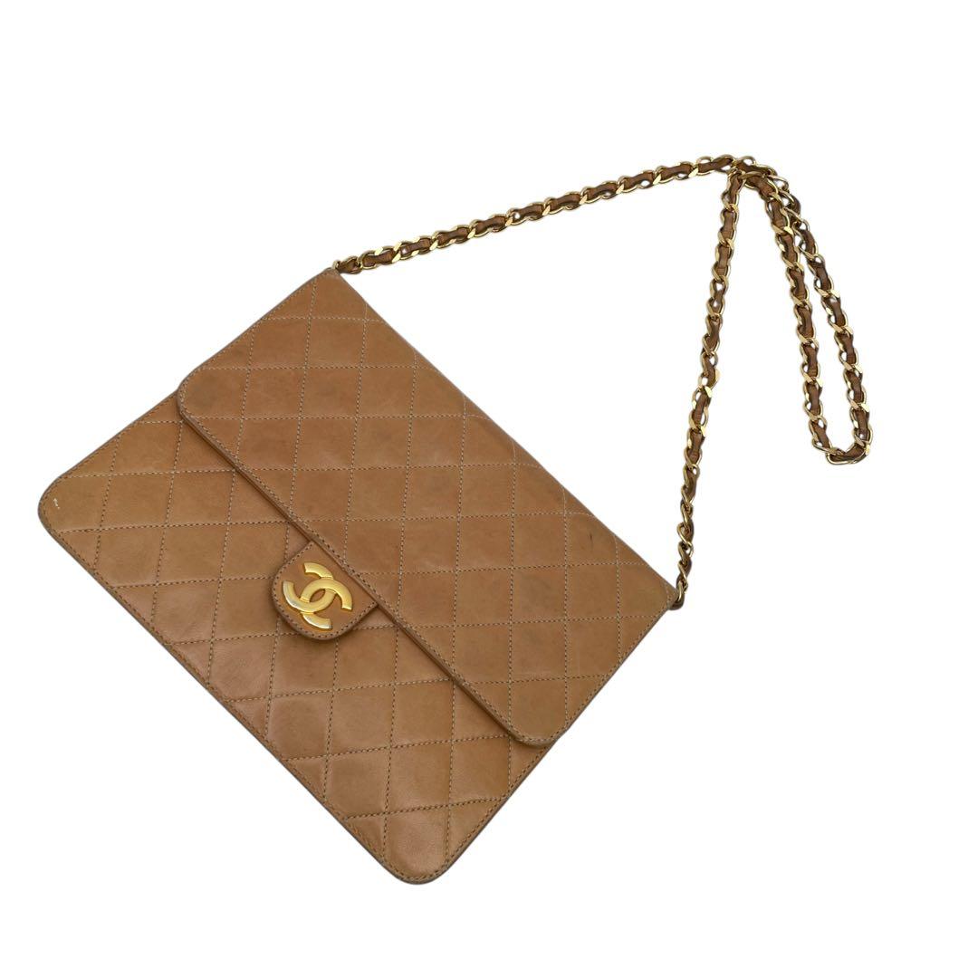 Chanel Quilted Lambskin Chain Shoulder Bag CC Logo — view 3