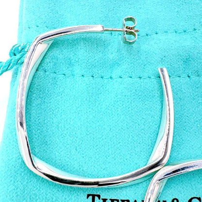 Tiffany & Co Frank Gehry Torque Large Earrings In Silver