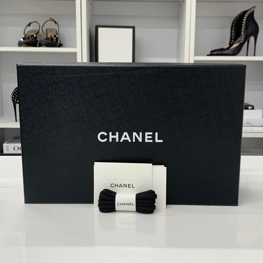 Chanel Cocomark Logo Suede Fabric Sneakers Pink