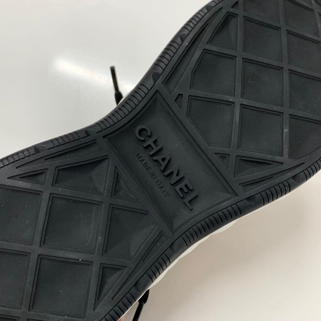 Chanel Cocomark Logo Suede Fabric Sneakers Pink