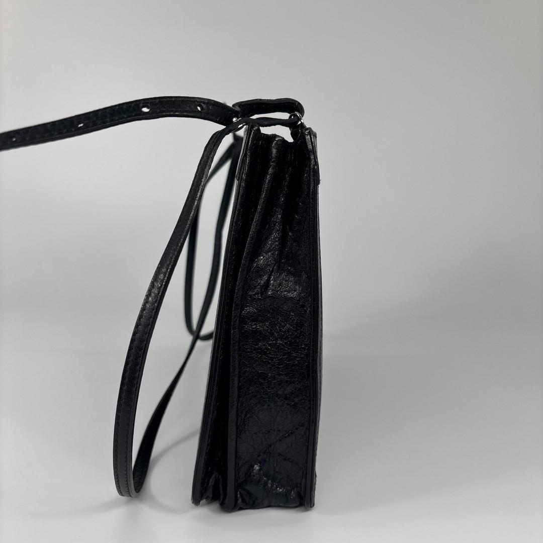 Balenciaga Super Shoulder Bag Jacquard Black