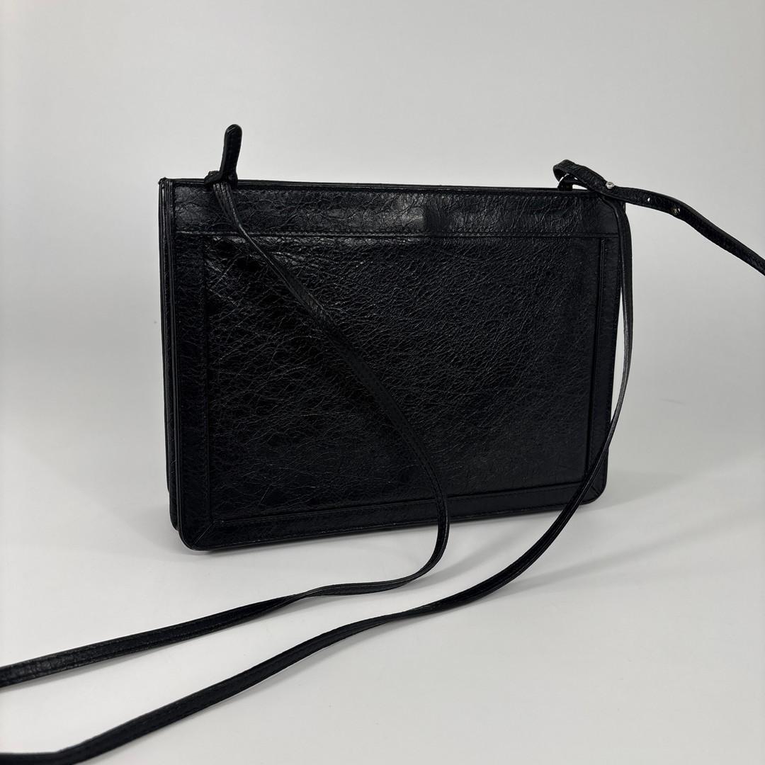 Balenciaga Super Shoulder Bag Jacquard Black
