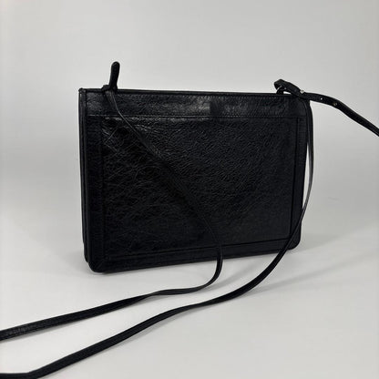 Balenciaga Super Shoulder Bag Jacquard Black