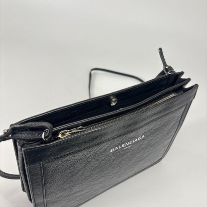 Balenciaga Super Shoulder Bag Jacquard Black