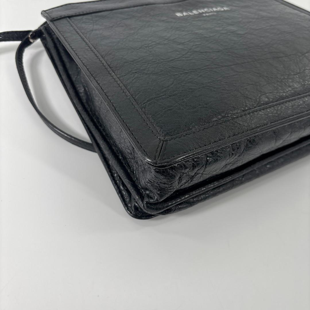 Balenciaga Super Shoulder Bag Jacquard Black
