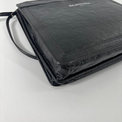 Balenciaga Super Shoulder Bag Jacquard Black