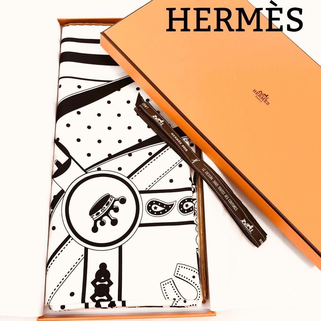 Hermes Carre Geant Double Face Morning Walk Unused