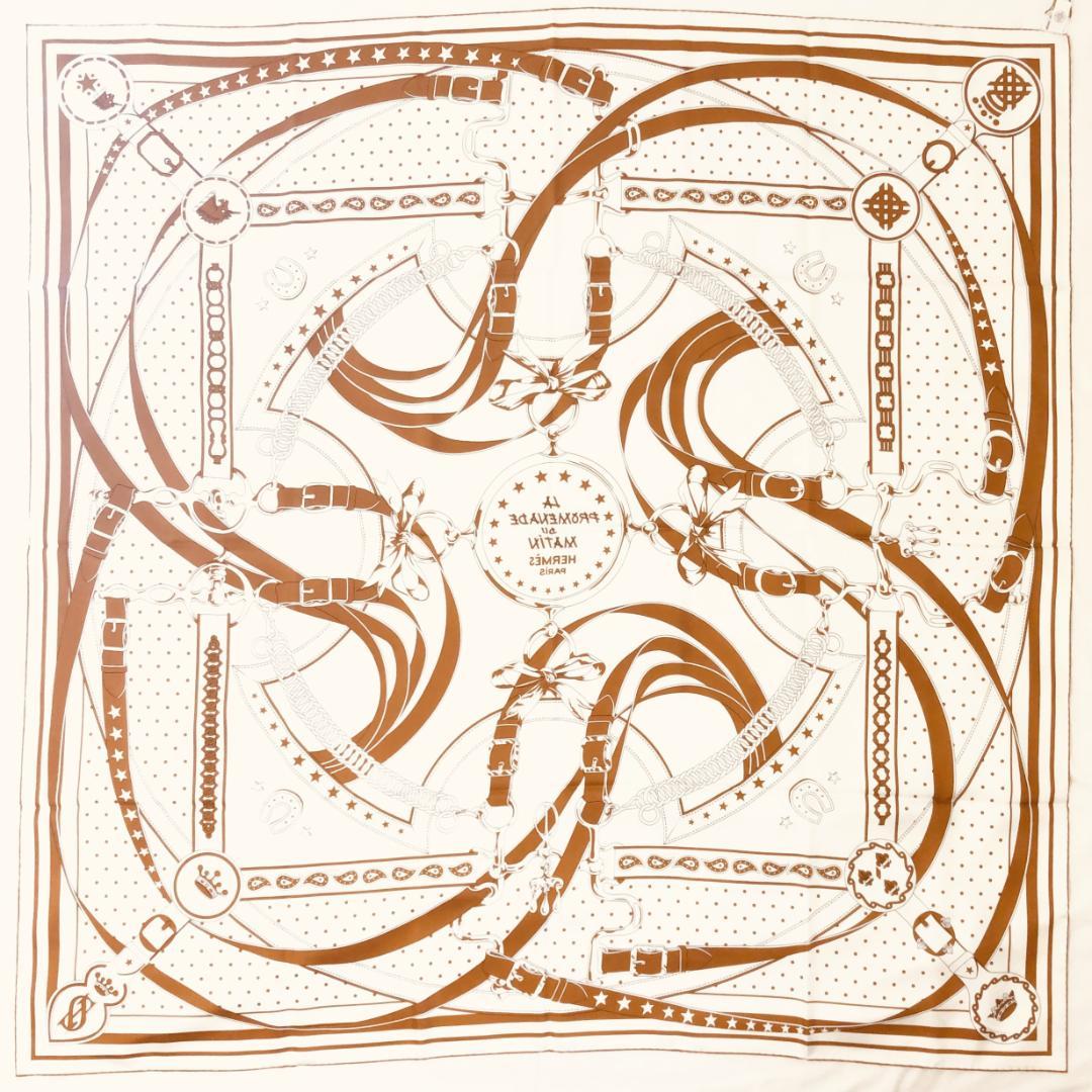 Hermes Carre Geant Double Face Morning Walk Unused