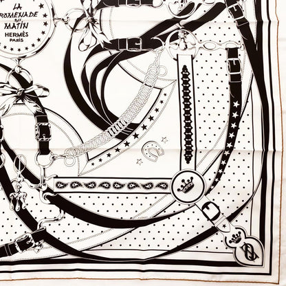 Hermes Carre Geant Double Face Morning Walk Unused