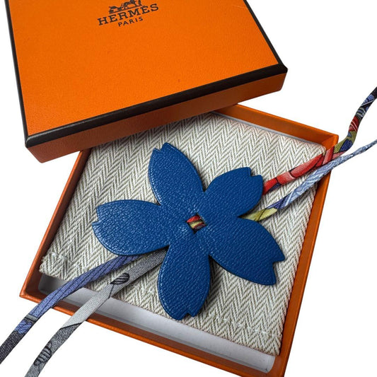 Hermes Petit Ash Sakura Charm Keychain
