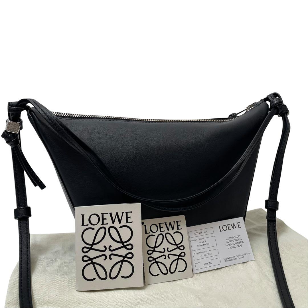 Loewe Leather Hammock Mini Hobo Shoulder Bag