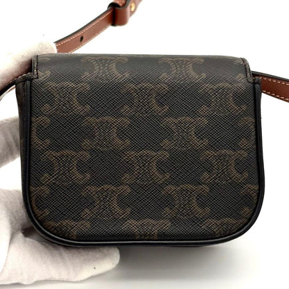 Celine Triomphe Canvas Mini Claude Shoulder Bag — view 3