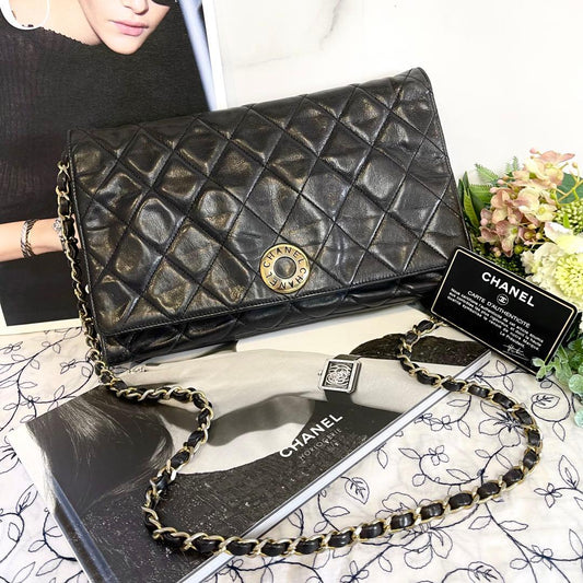 Chanel Vintage Quilted Full Flap