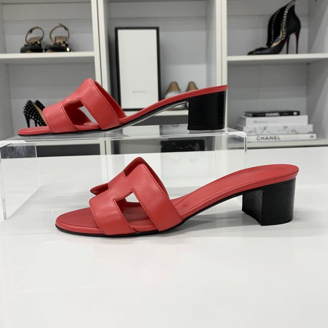 Hermes Oasis Leather Sandals — view 3