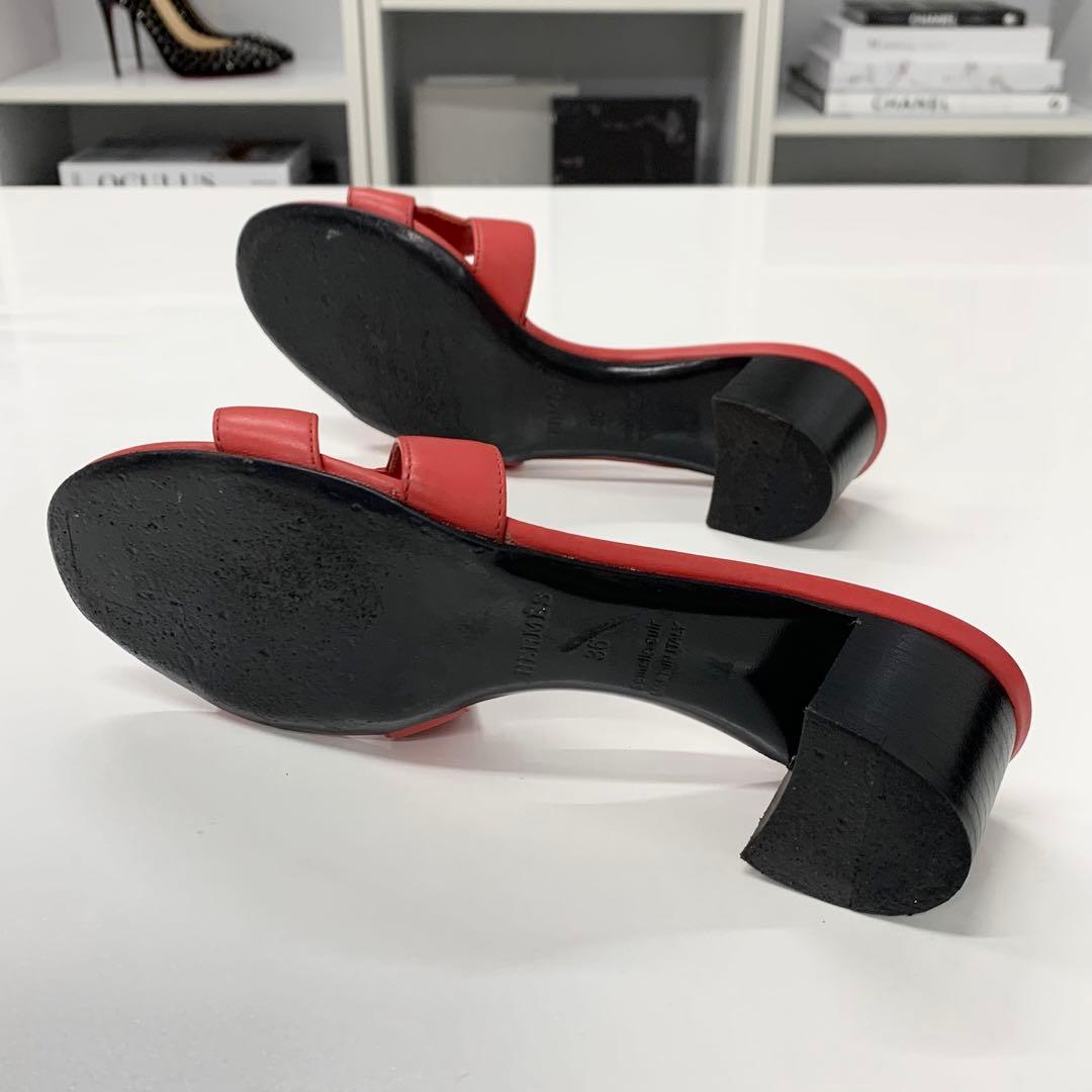 Hermes Oasis Leather Sandals — view 6