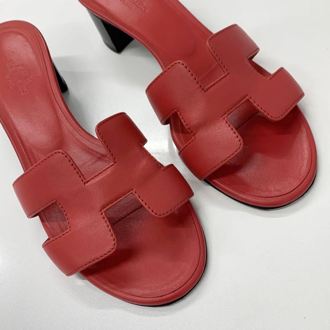 Hermes Oasis Leather Sandals — view 9