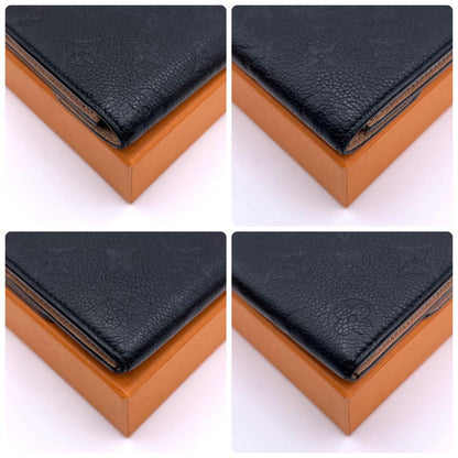 Louis Vuitton Monogram Empreinte Portefeuille Emily Wallet Black — view 8